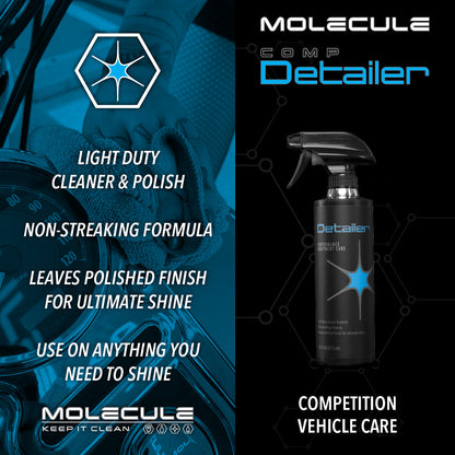 Molecule Detailer with Gloss Finish Safe on Plastics Paint Chrome Vinyl Metals